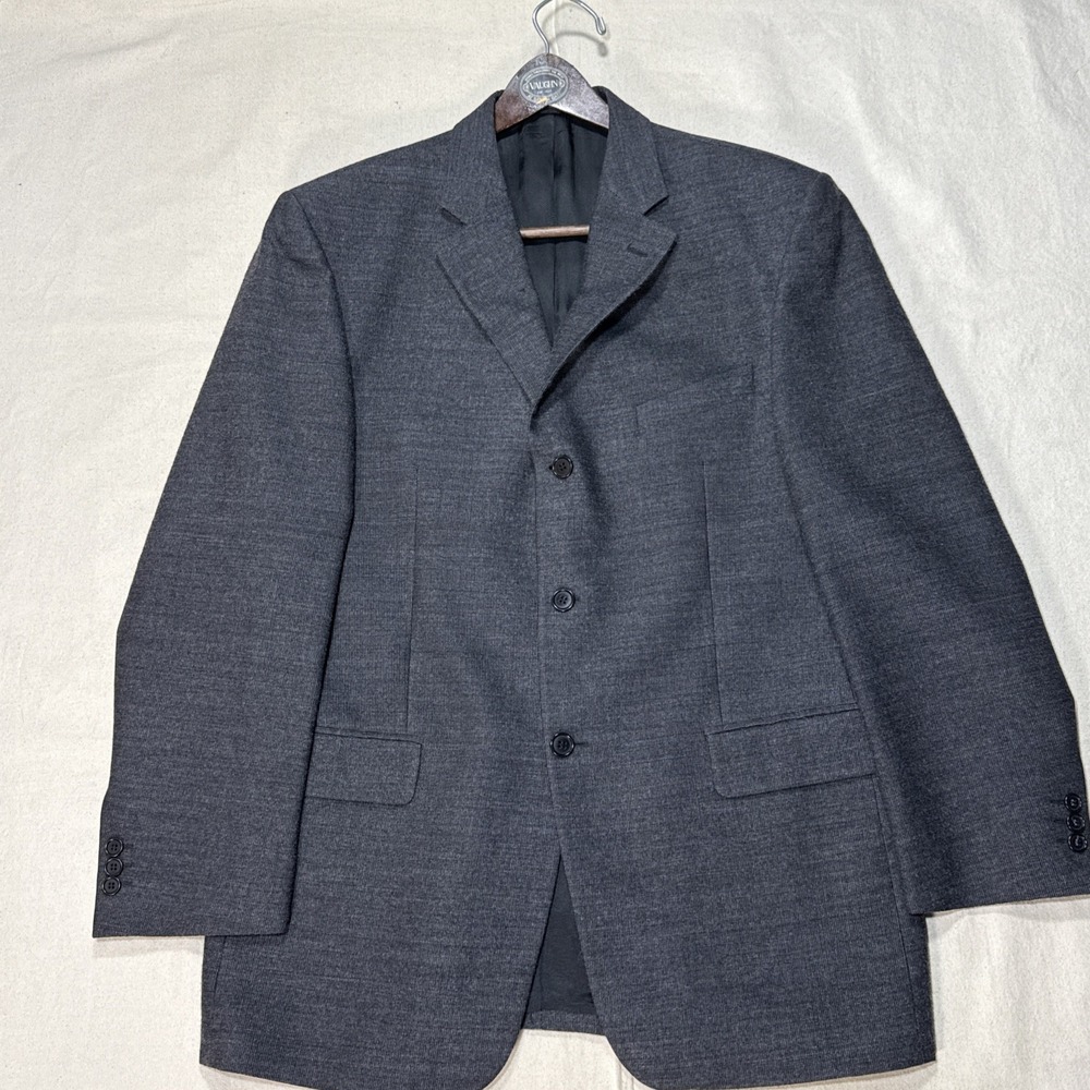 Missoni Mens Wool Blazer Suit Sport Coat Three Button Gray Sz 42R Made in Italy